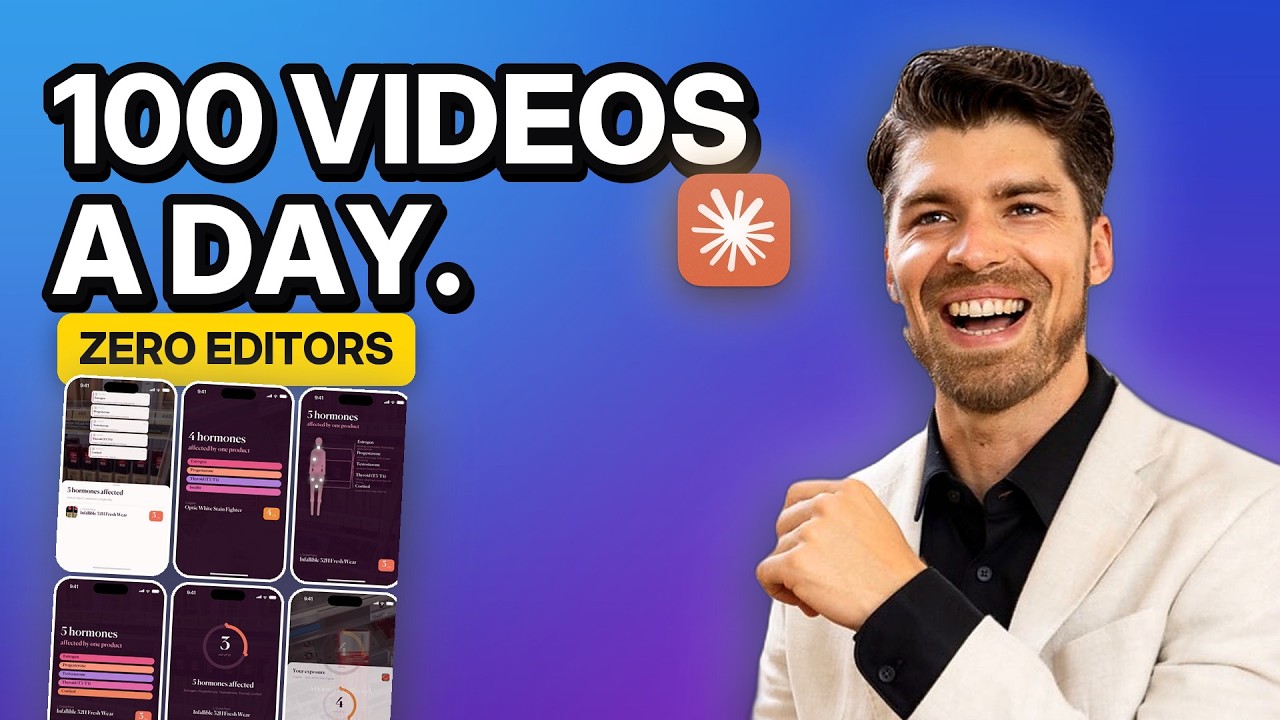 Claude Code Makes 100 Videos a Day For My App (Full System)