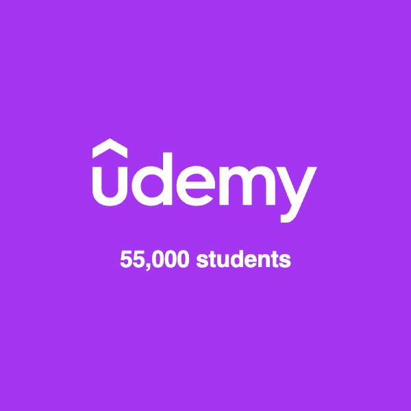 Udemy, 55,000 students